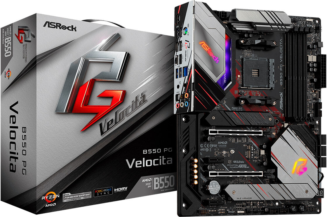 ASRock B550 PG Velocita AM4 ATX emolevy ASRock B550 PG Velocita AM4 ATX emolevy