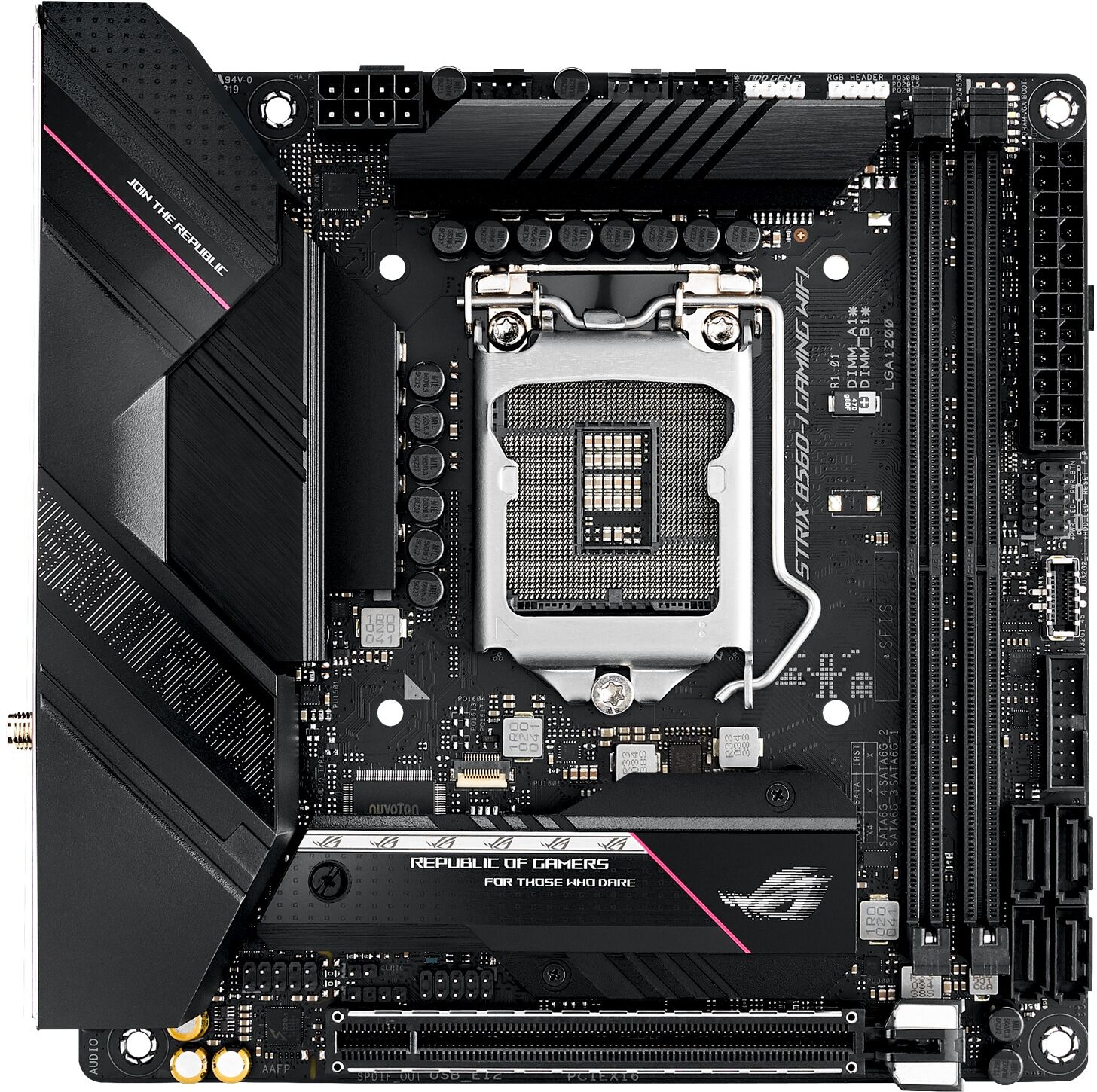 Asus ROG Strix B560-I Gaming WiFi LGA1200 mITX emolevy