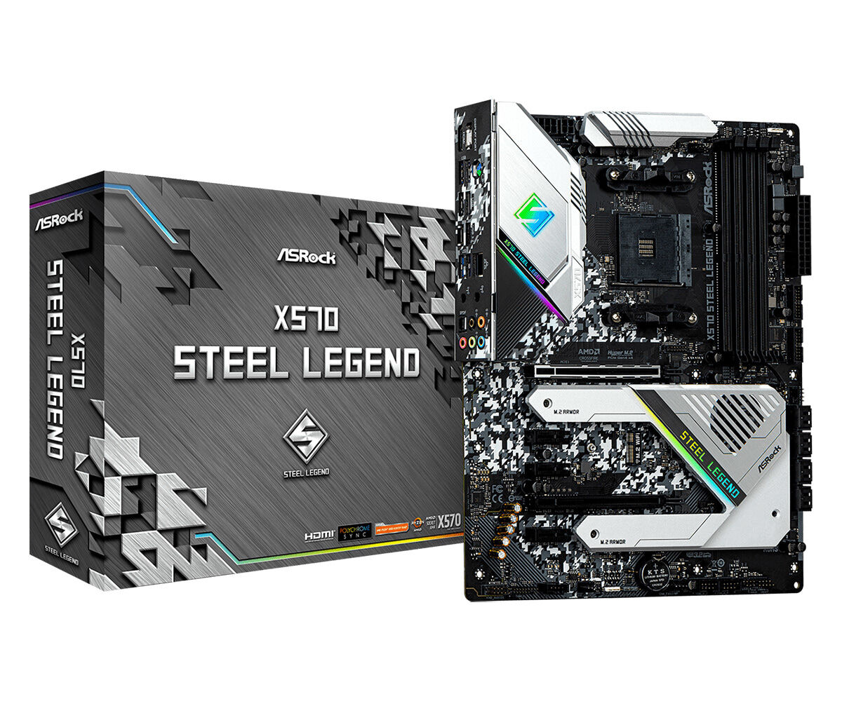 ASRock X570 Steel Legend AM4 ATX emolevy ASRock X570 Steel Legend AM4 ATX emolevy