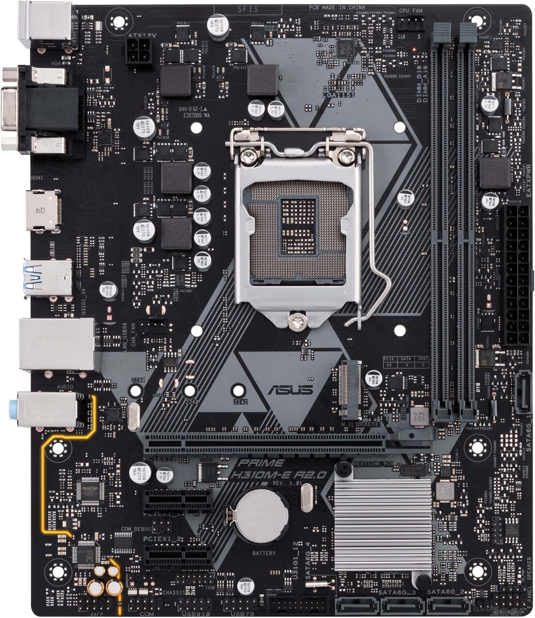 Asus Prime H310M-E R2.0 LGA1151 mATX emolevy Asus Prime H310M-E R2.0 LGA1151 mATX emolevy