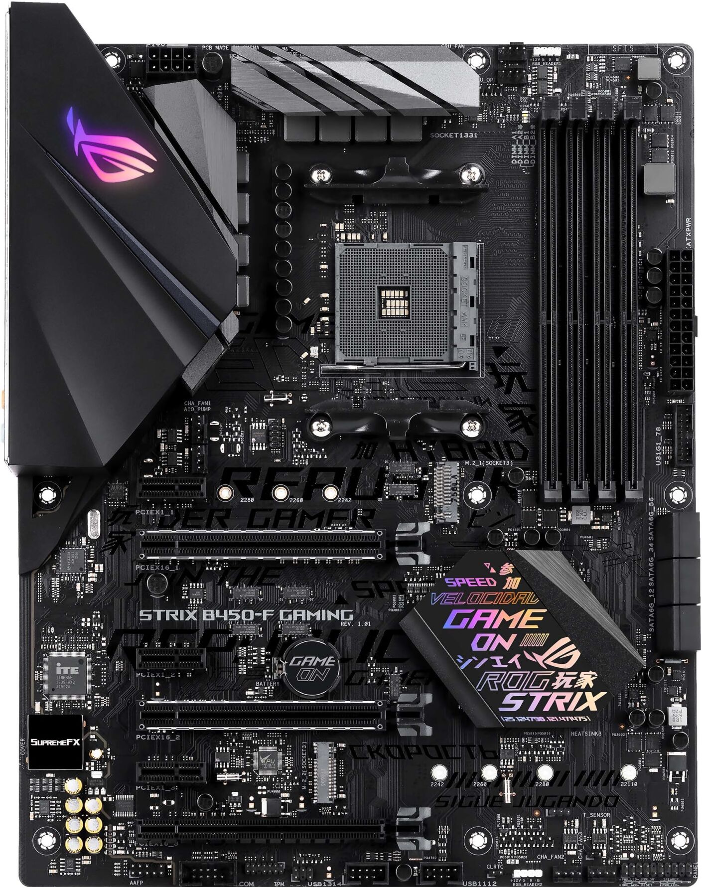 Asus ROG Strix B450-F Gaming AM4 ATX emolevy Asus ROG Strix B450-F Gaming AM4 ATX emolevy