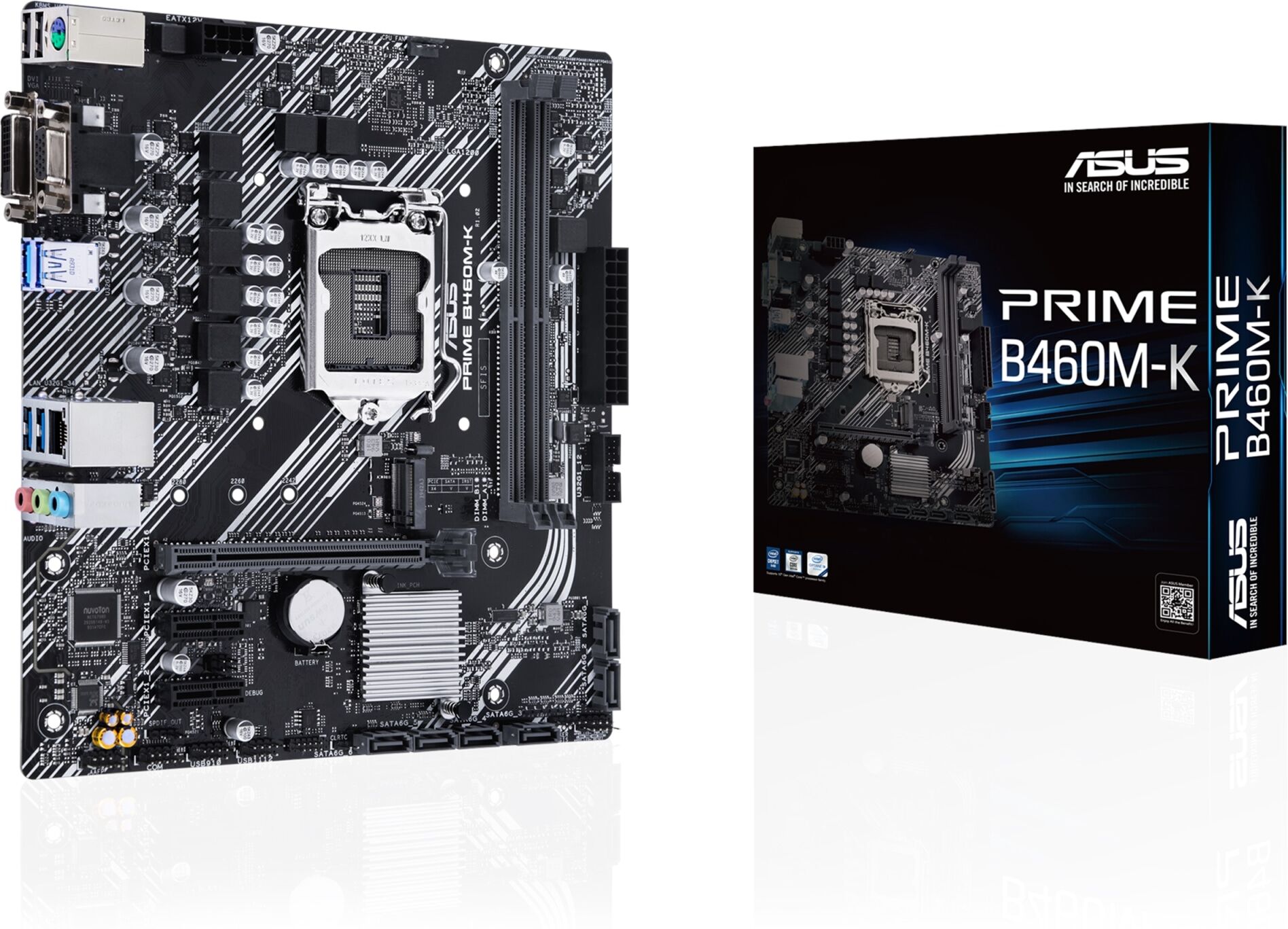 Asus Prime B460M-K LGA1200 mATX emolevy Asus Prime B460M-K LGA1200 mATX emolevy