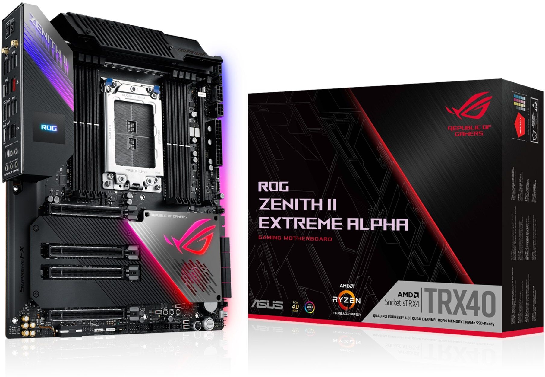 Asus ROG Zenith II Extreme Alpha sTRX4 E-ATX emolevy Asus ROG Zenith II Extreme Alpha sTRX4 E-ATX emolevy