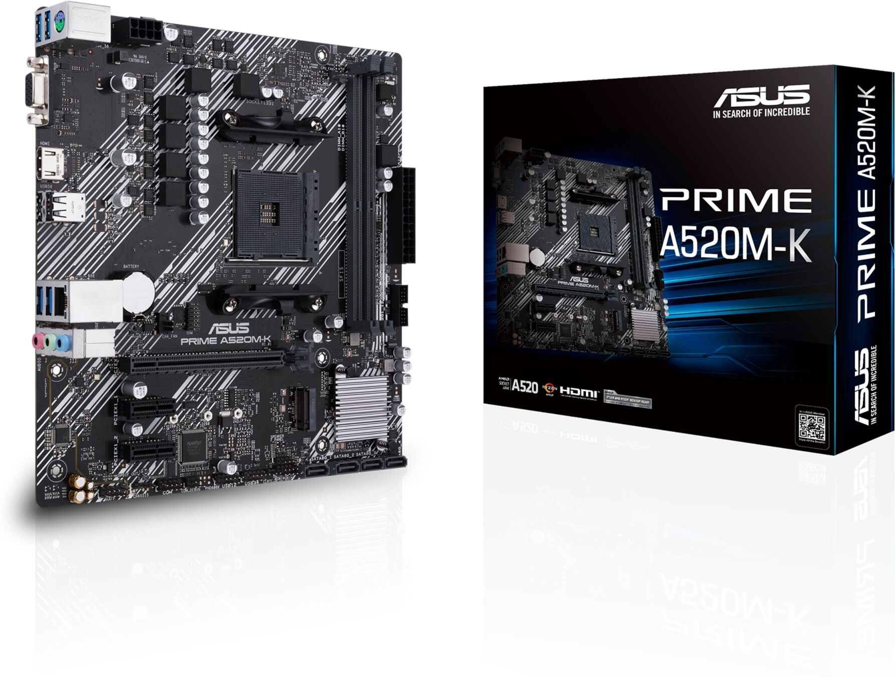 Asus Prime A520M-K AM4 mATX emolevy Asus Prime A520M-K AM4 mATX emolevy