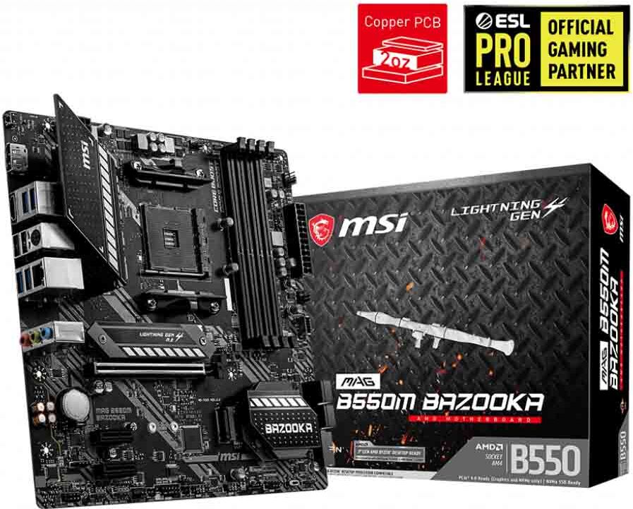 MSI MAG B550M Bazooka AM4 mATX emolevy MSI MAG B550M Bazooka AM4 mATX emolevy