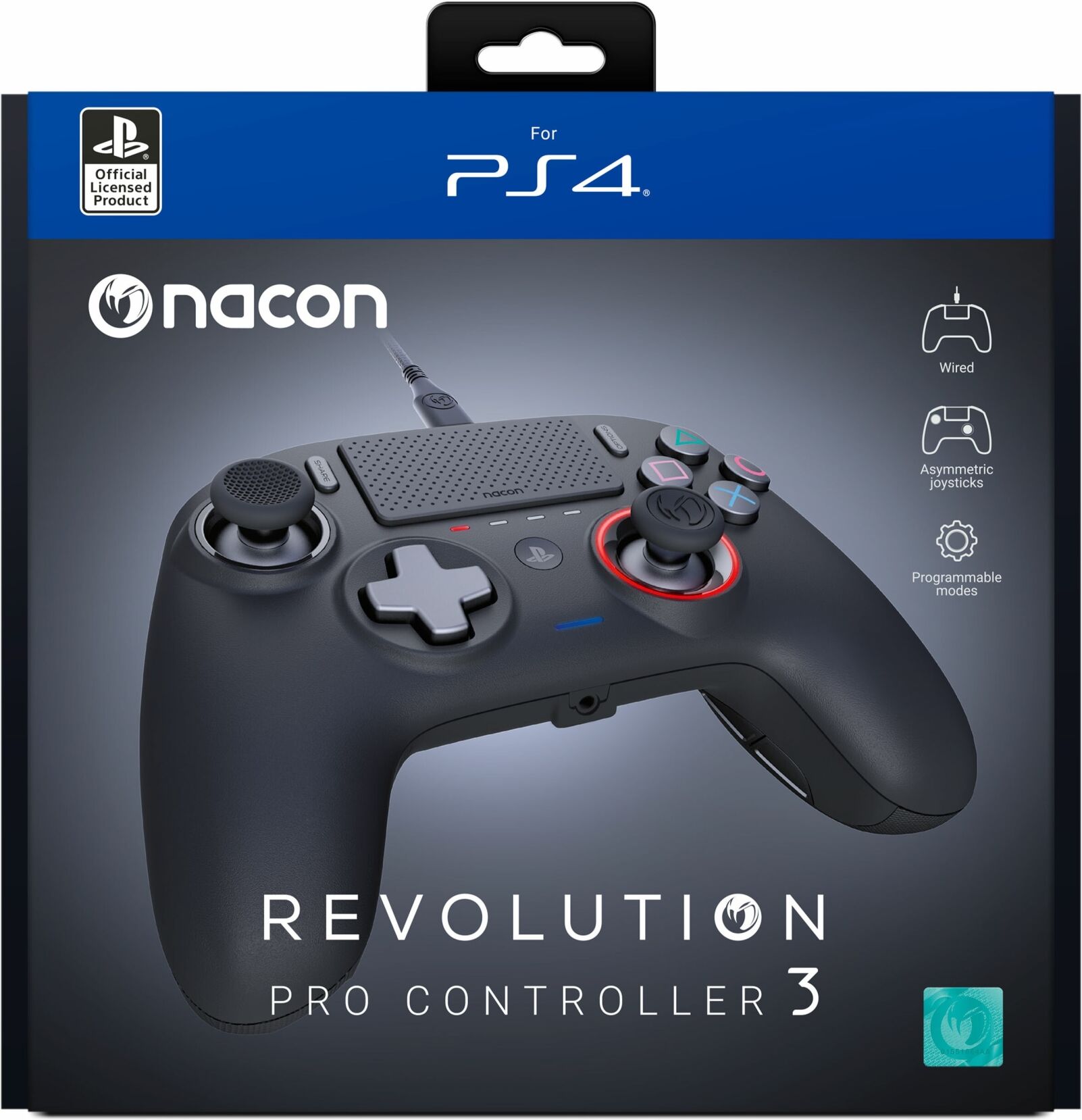 Nacon Revolution Pro Controller 3 PS4 & PC peliohjain Nacon Revolution Pro Controller 3 PS4 & PC peliohjain