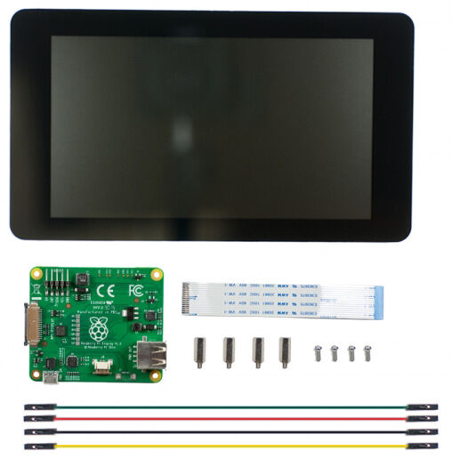 Raspberry Pi RPI-LCD7 7' LCD-kosketusnäyttö