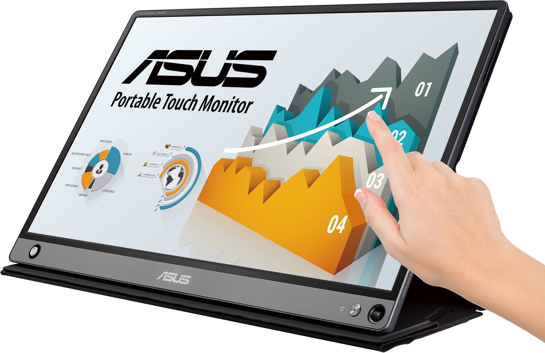 Asus ZenScreen Touch MB16AMT 15.6' kannettava USB-C näyttö