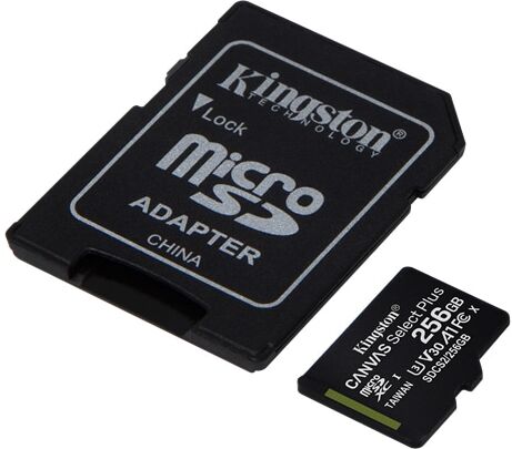 Kingston Canvas Select Plus 256GB MicroSDXC muistikortti Kingston Canvas Select Plus 256GB MicroSDXC muistikortti