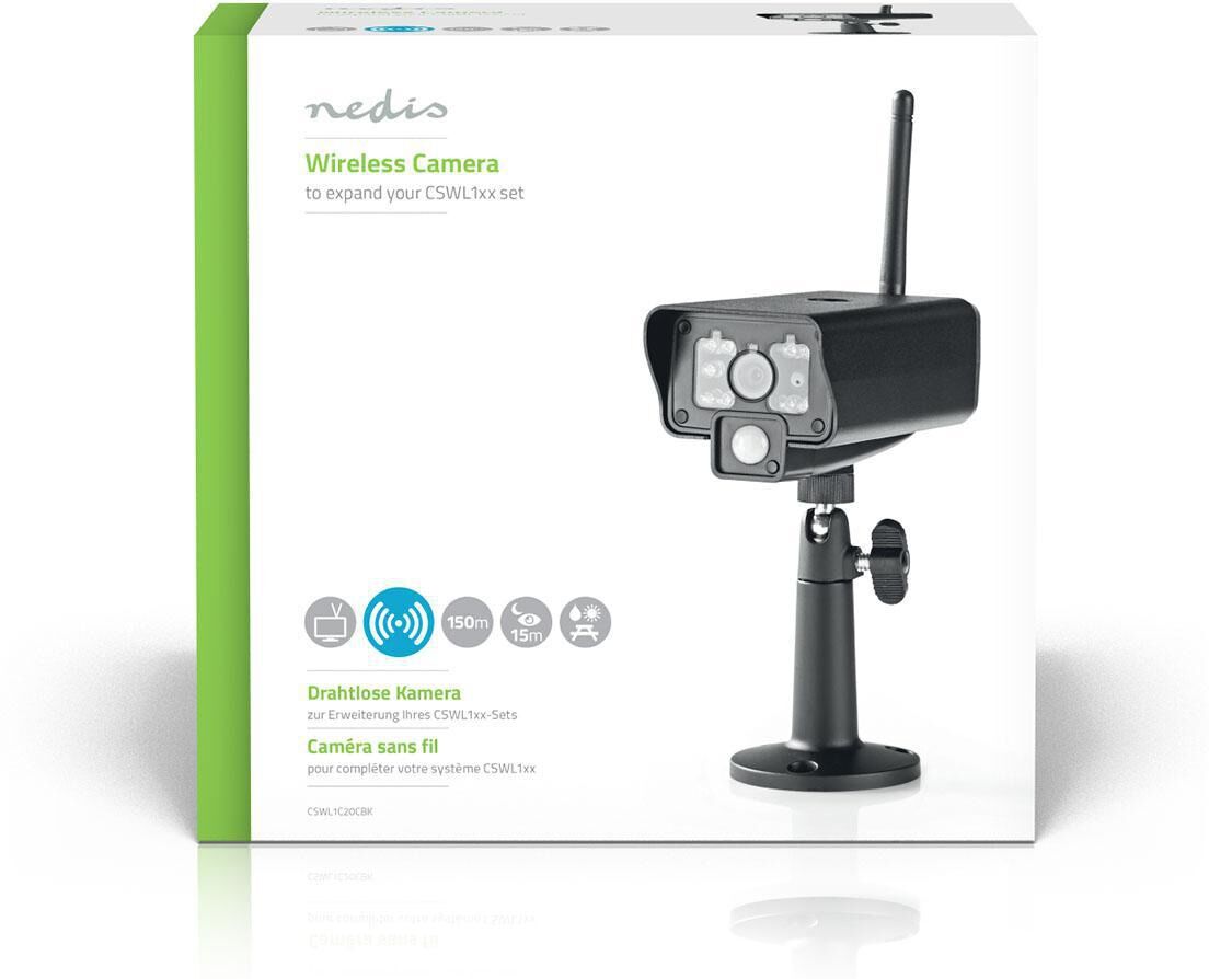 Nedis CSWL1C20CBK langaton valvontakamera Nedis CSWL1C20CBK langaton valvontakamera