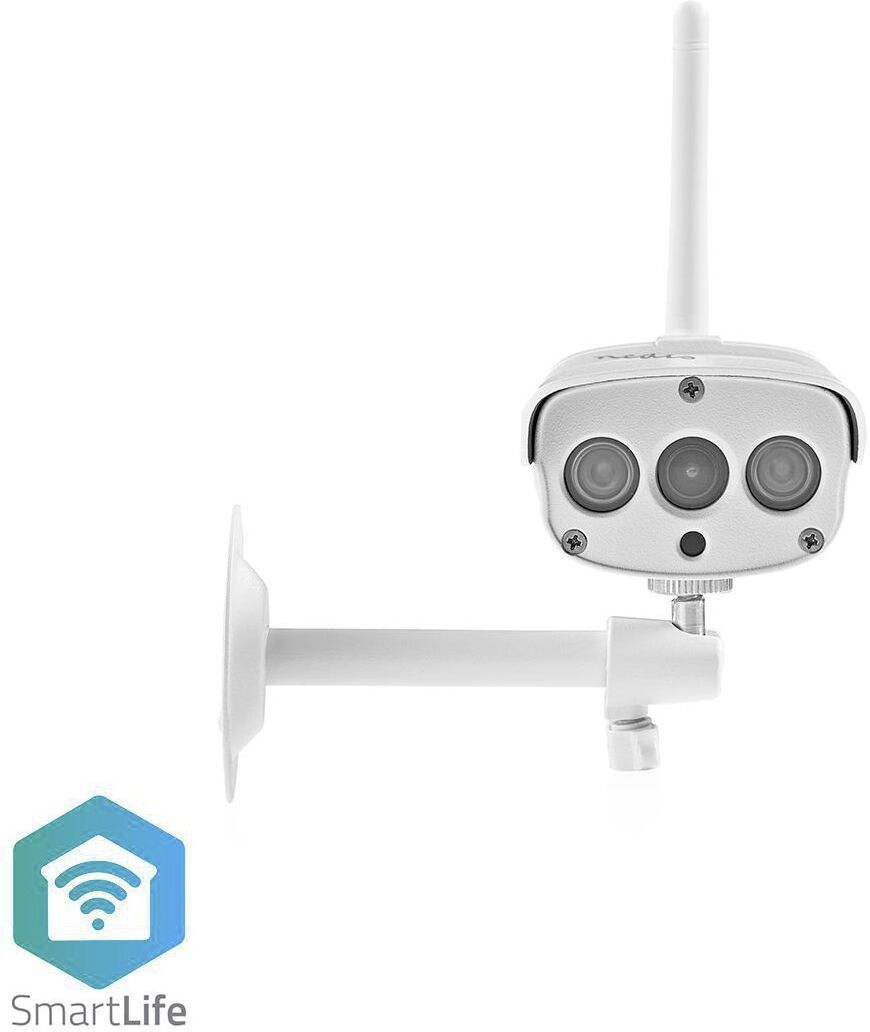 Nedis WIFICO030CWT WiFi Smart IP -Kamera   Full HD 1080p   Ulkokäyttöön   Vedenkestävä Nedis WIFICO030CWT WiFi Smart IP -Kamera   Full HD 1080p   Ulkokäyttöön   Vedenkestävä