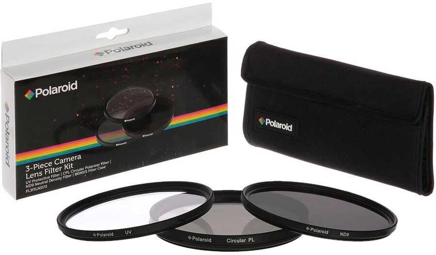 Polaroid Filter Kit UV MC, CPL, ND9 suodinsetti Polaroid Filter Kit UV MC, CPL, ND9 suodinsetti