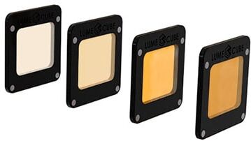 Cube Lume Cube Light-House CTO Gel 4 kpl kuvausvalon värisuodin Cube Lume Cube Light-House CTO Gel 4 kpl kuvausvalon värisuodin