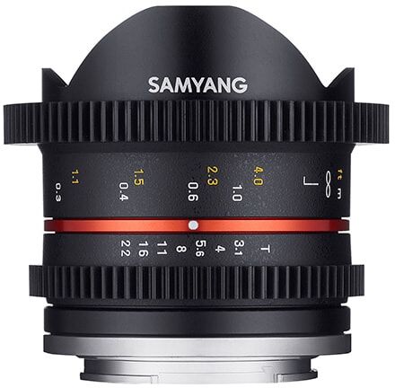 Samyang 8mm T3,1 VDSLR Sony E objektiivi Samyang 8mm T3,1 VDSLR Sony E objektiivi