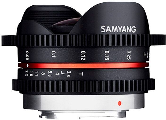 Samyang 7,5mm T3,8 CINE Micro Four Thirds objektiivi Samyang 7,5mm T3,8 CINE Micro Four Thirds objektiivi