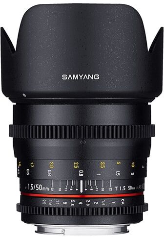 Samyang 50mm T1,5 VDSLR Sony E objektiivi Samyang 50mm T1,5 VDSLR Sony E objektiivi