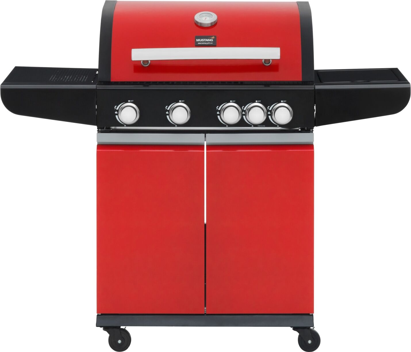 Mustang City punainen 4+1 kaasugrilli Mustang City punainen 4+1 kaasugrilli