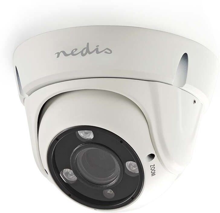 Nedis AHDCDW20WT CCTV-Turvakamera Kupu Full HD Käyttö analogisen HD DVR:n kanssa Nedis AHDCDW20WT CCTV-Turvakamera Kupu Full HD Käyttö analogisen HD DVR:n kanssa