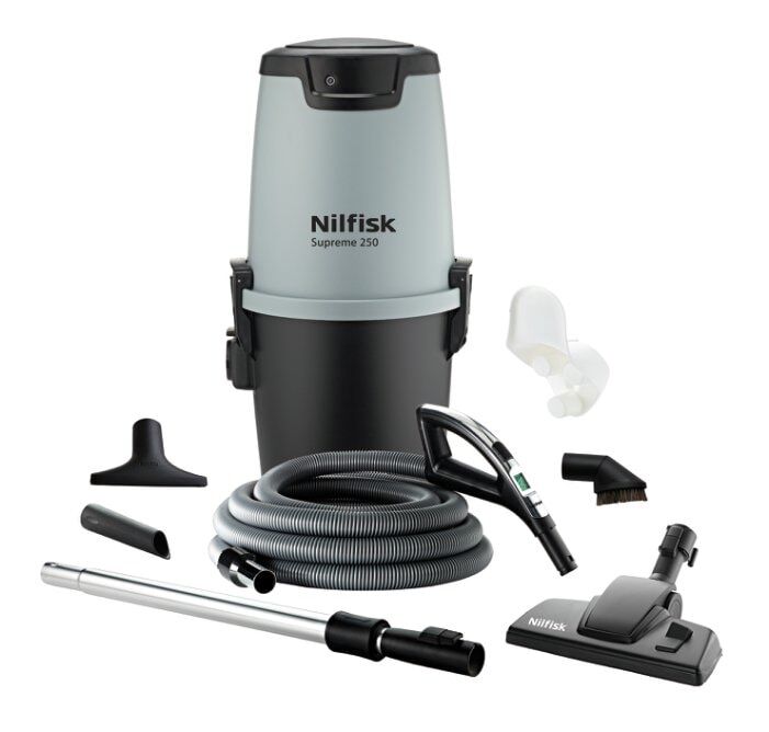 Nilfisk All-In-1 250 Deluxe keskuspölynimuri Nilfisk All-In-1 250 Deluxe keskuspölynimuri