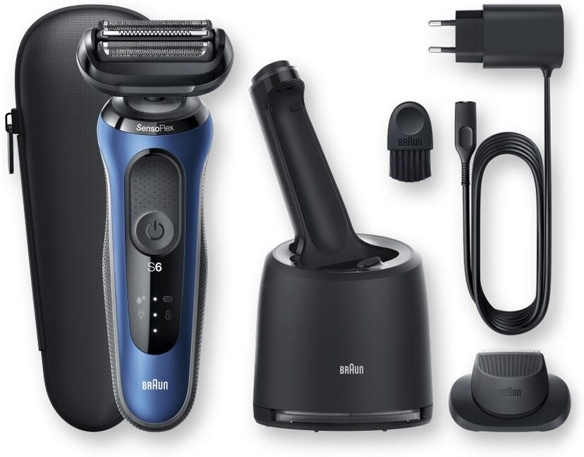 Braun Series 6 wet&dry parranajokone huoltokeskuksella Braun Series 6 wet&dry parranajokone huoltokeskuksella