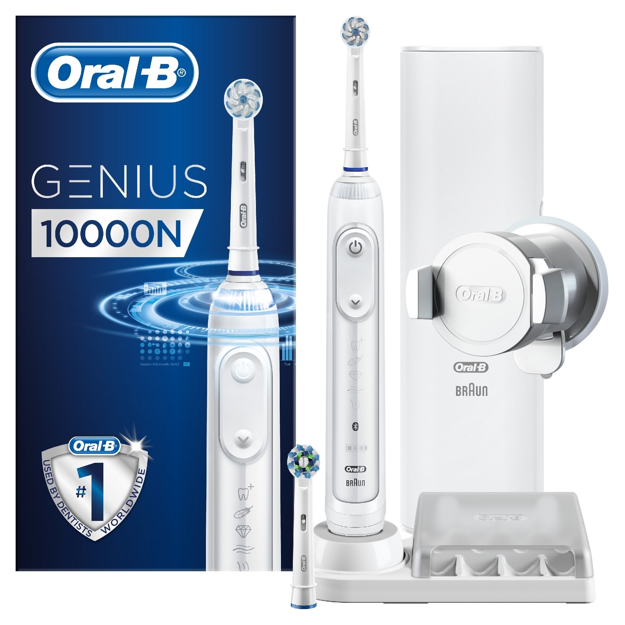 ORAL-B Genius 10000N valkoinen sähköhammasharja