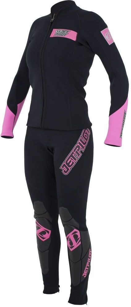 Jetpilot Matrix naisten musta/pinkki kaksiosainen märkäpuku Jetpilot Matrix naisten musta/pinkki kaksiosainen märkäpuku