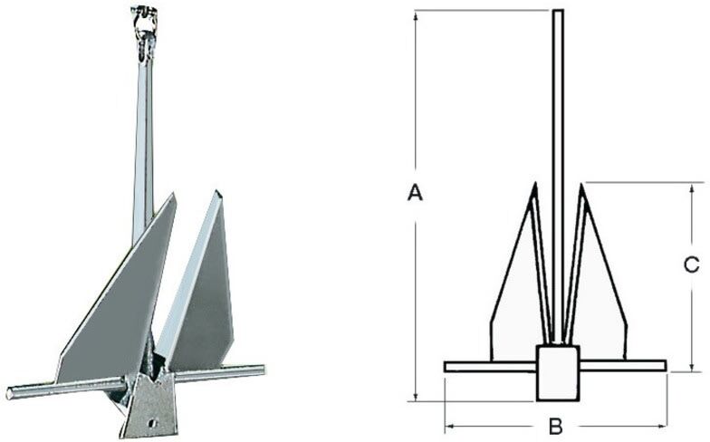 Osculati Danforth ankkuri Osculati Danforth ankkuri