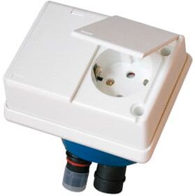 Defa kaksoispistorasia upotettava, valkoinen Defa kaksoispistorasia upotettava, valkoinen