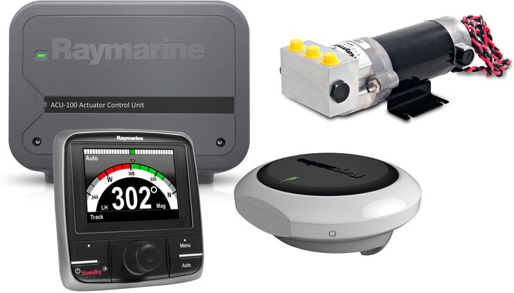 Raymarine Evolution hydraulipilottijärjestelmä, p70R, ACU-100 & 0,5l hydraulipumppu Raymarine Evolution hydraulipilottijärjestelmä, p70R, ACU-100 & 0,5l hydraulipumppu