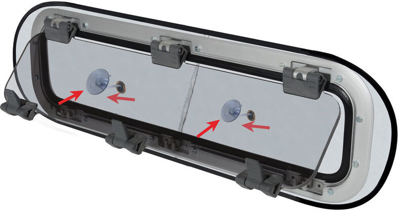 Waterline Design pimennys/hyttysverkko sivuikkunoille Waterline Design pimennys/hyttysverkko sivuikkunoille