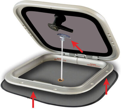 Waterline Design pieni hyttysverkko kansiluukuille Waterline Design pieni hyttysverkko kansiluukuille