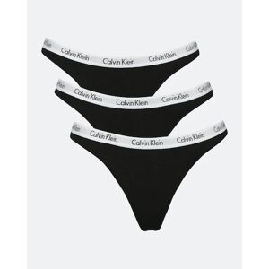Calvin Panties - Carousel 3-Pack Thongs - Musta - Female - S