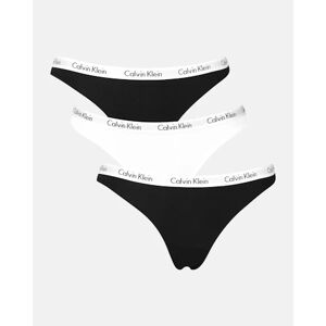 Calvin Panties - Carousel 3-Pack Thongs - Musta - Female - XL