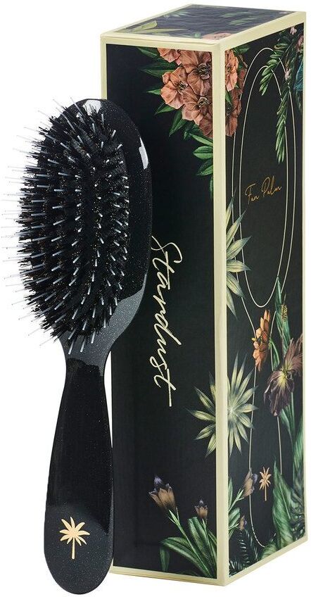 Fan Palm Boar & Nylon Brush Small – Stardust Fan Palm Boar & Nylon Brush Small – Stardust