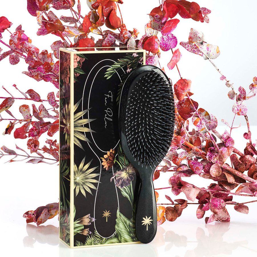 Fan Palm Boar & Nylon Brush Large – Stardust Fan Palm Boar & Nylon Brush Large – Stardust