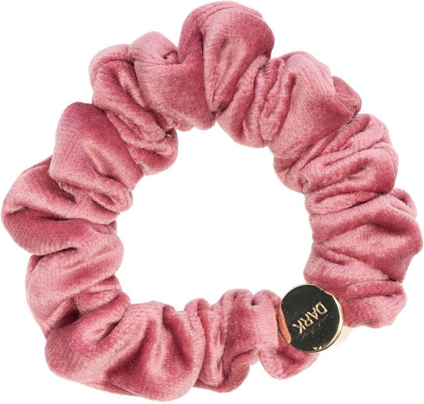 DARK Velvet Mini Scrunchie ─ Dusty Rose