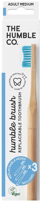 The Humble Co. The Humble Co Humble Brush Interchangeable Head – Blue Medium The Humble Co. The Humble Co Humble Brush Interchangeable Head – Blue Medium