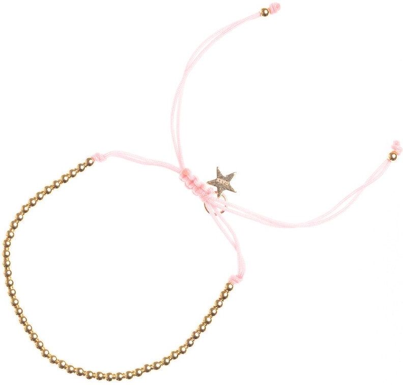 DARK Metal Bead Bracelet Thin ─ Blush Rose DARK Metal Bead Bracelet Thin ─ Blush Rose