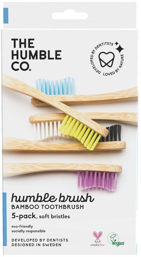 The Humble Co. The Humble Co Flat Curved Adult Soft 5 kpl The Humble Co. The Humble Co Flat Curved Adult Soft 5 kpl