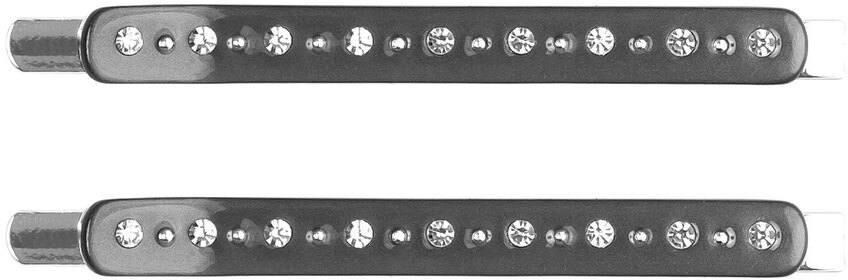 DARK Crystal Bobby Pins 2 kpl ─ Charcoal DARK Crystal Bobby Pins 2 kpl ─ Charcoal