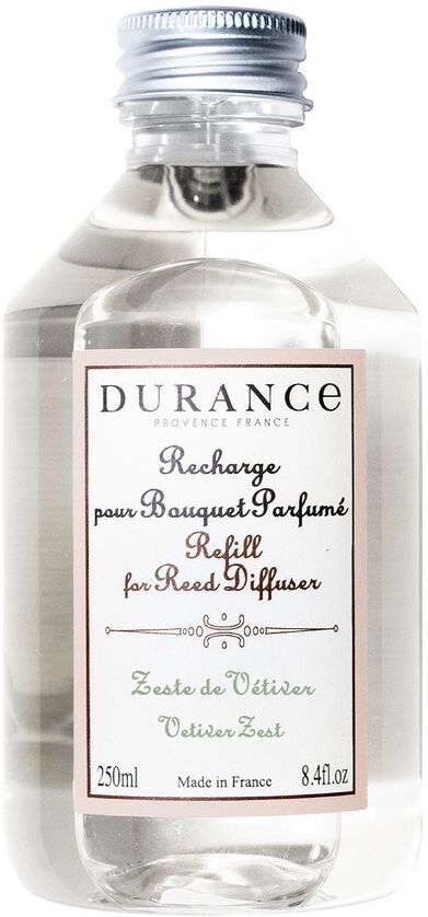 Durance Refill For Reed Diffuser 250 ml – Vetiver Zest Durance Refill For Reed Diffuser 250 ml – Vetiver Zest