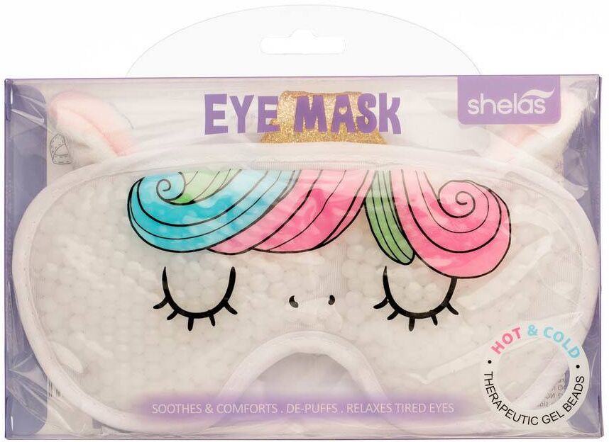 Shela`s Shelas Kylmä/Lämpö Silmänympärysmaski - Yksisarvinen Shela`s Shelas Kylmä/Lämpö Silmänympärysmaski - Yksisarvinen