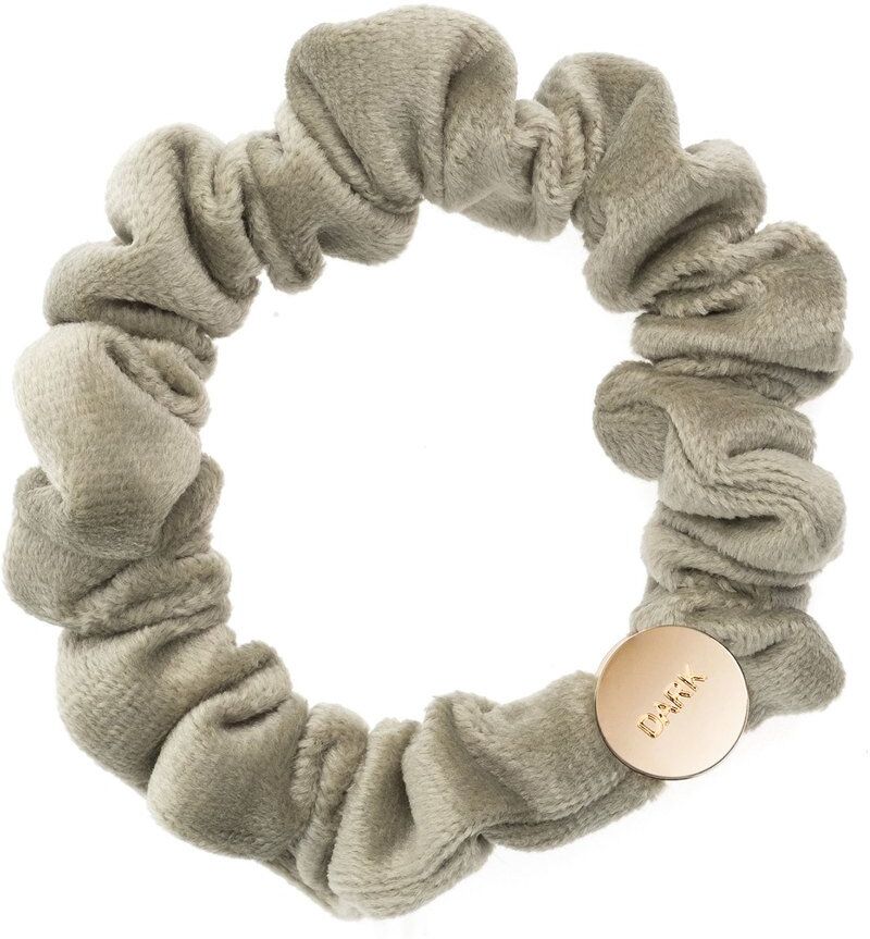 DARK Velvet Mini Scrunchie ─ Faded Army