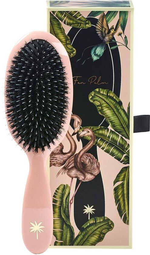 Fan Palm Boar & Nylon Brush Medium – Blush