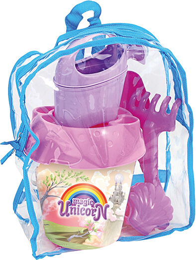 Hiekkalaatikkolelut laukussa Yksisarvinen Hiekkalaatikkolelut laukussa Yksisarvinen