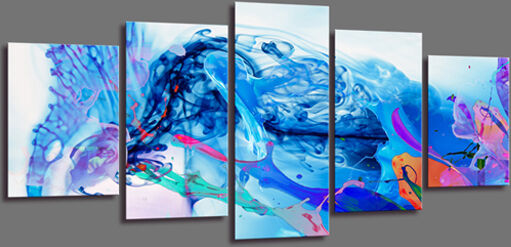 Viisiosainen taulu ABSTRAKT 200x100 cm Viisiosainen taulu ABSTRAKT 200x100 cm