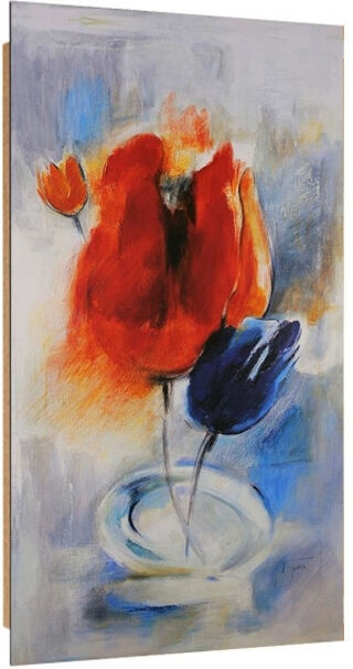 Taulu Painted Poppies 3D 50x100 cm Taulu Painted Poppies 3D 50x100 cm