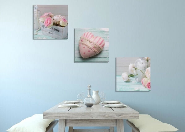 Kolmeosainen taulu Pink heart Kolmeosainen taulu Pink heart