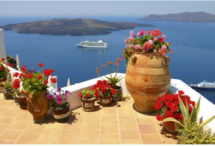 Fleece-kuvatapetti Greece 225x250 cm Fleece-kuvatapetti Greece 225x250 cm