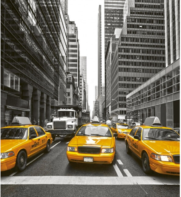 Fleece-kuvatapetti Yellow taxi 375x250 cm Fleece-kuvatapetti Yellow taxi 375x250 cm